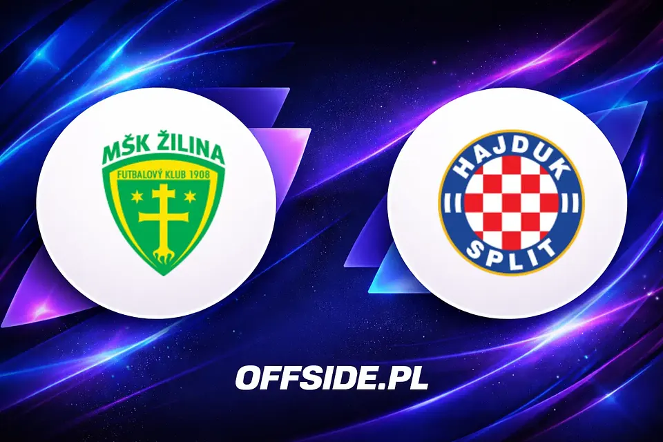 Žilina - Hajduk Split: składy, godzina meczu