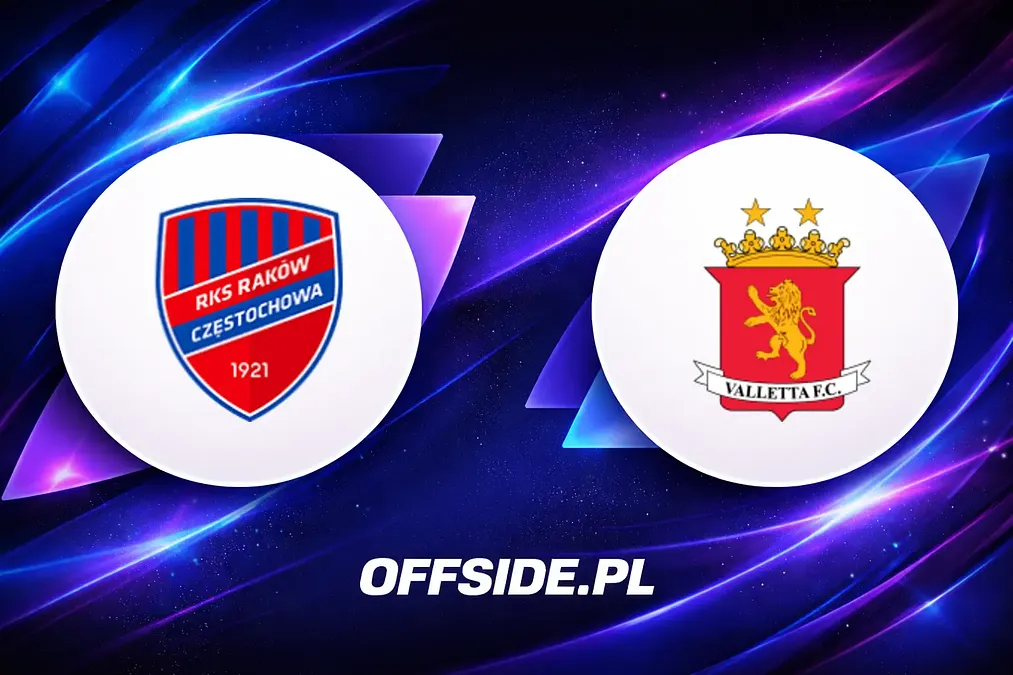 Oficjalne składy Rakowa Częstochowa i Valetty FC przed meczem