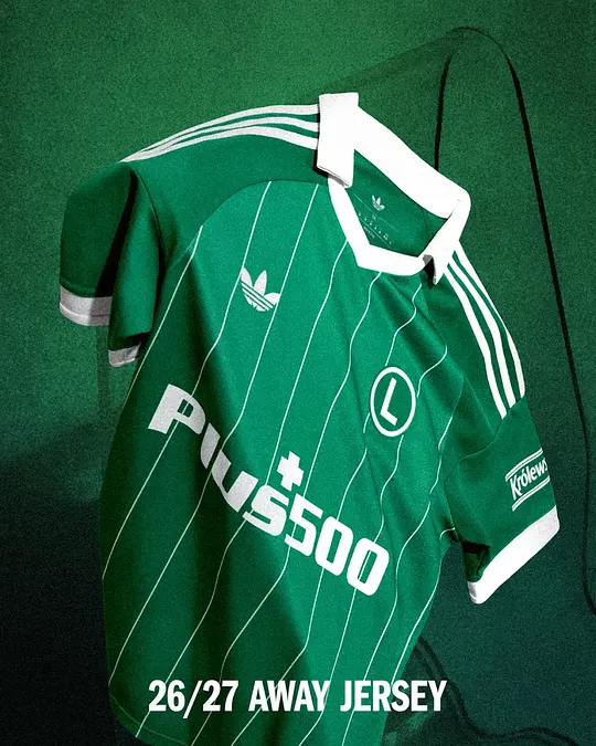 Legia Warszawa prezentuje wyjazdową koszulkę z Trefoilem