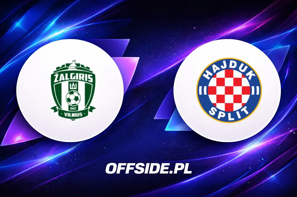 Oficjalne składy na mecz FK Zalgiris Vilnius z Hajdukiem Split