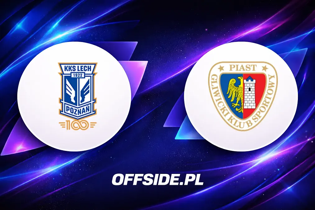 Oficjalne składy Lecha Poznań i Piasta Gliwice na mecz