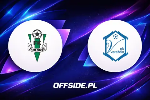 Oficjalne składy FK Jablonec i NK Varazdin przed meczem