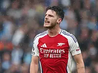 Zabawny wypadek Rice'a podczas triumfu Arsenalu nad City 3:0
